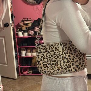 Free People Wild Leopard Shoulder Bag